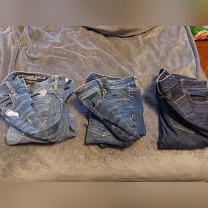 Set of 3 American Eagle Jeans Size 8